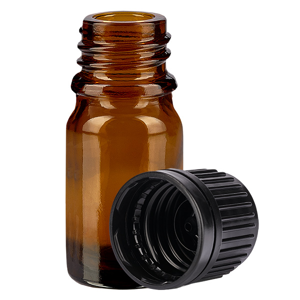 Butelka 5 ml 11 mm SV czarna OV BrownLine UT18/5