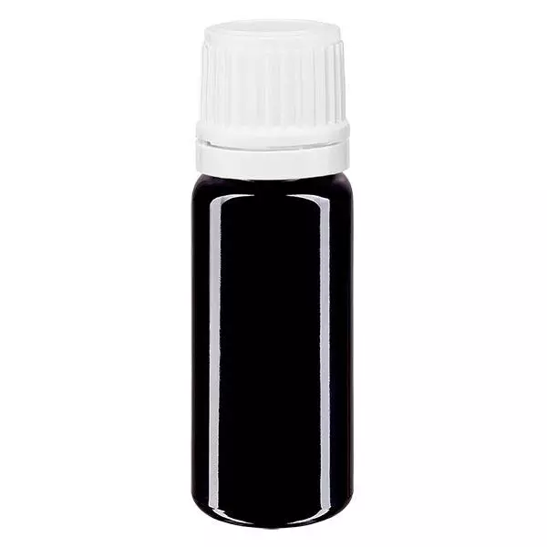 Butelka apteczna viol. 10ml zakrętka biała OV Butelka apteczna viol. 10ml zakrętka biała OV