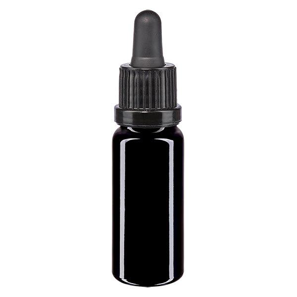 Butelka apteczna viol. 10ml pipeta czarna OV Butelka apteczna viol. 10ml pipeta czarna OV