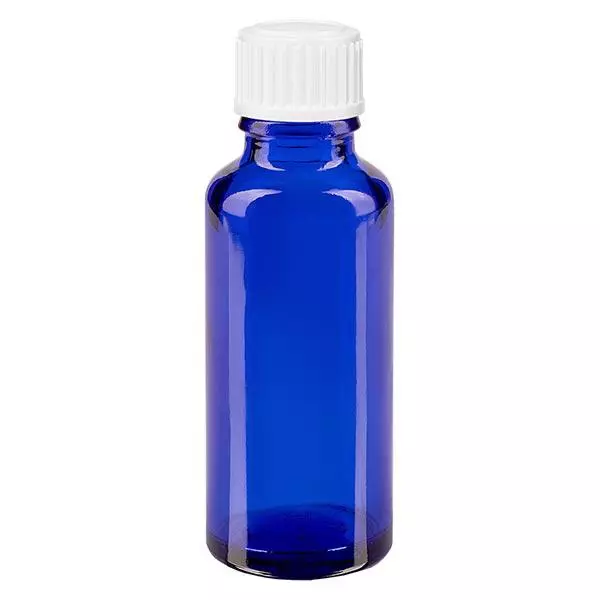 Butelka apteczna niebieska 30ml zakraplacz biały 0,8mm szt.