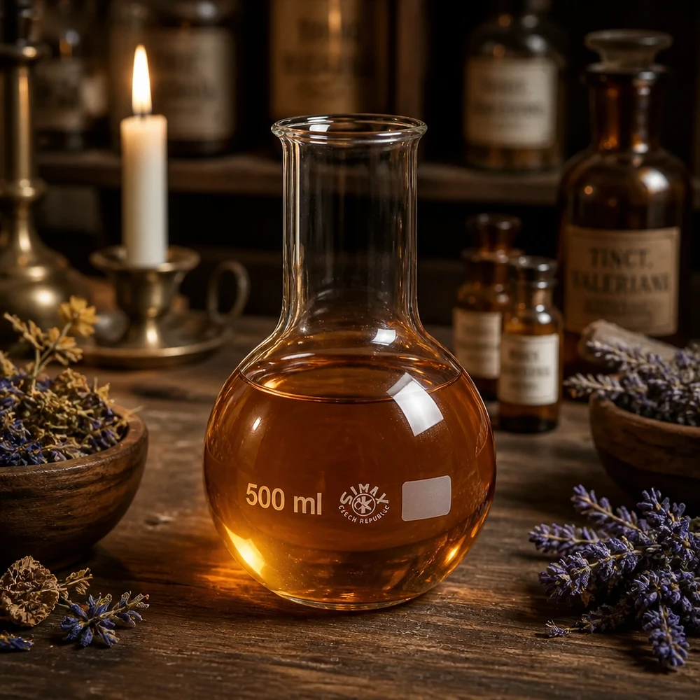 Kolba biodrowa z szeroką szyjką 500 ml Kolba ze szkła borokrzemowego 500 ml z szeroką szyjką do precyzyjnego pomiaru objętości w chemii
