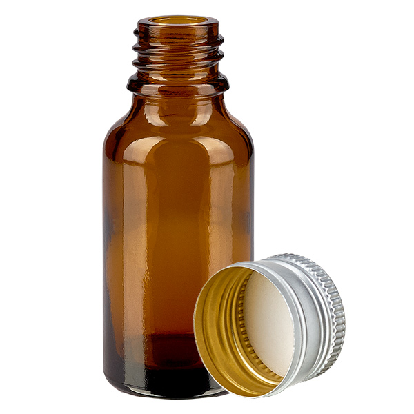 Butelka 20 ml 11 mm SV aluminiowo-srebrna STD BrownL. UT18/20