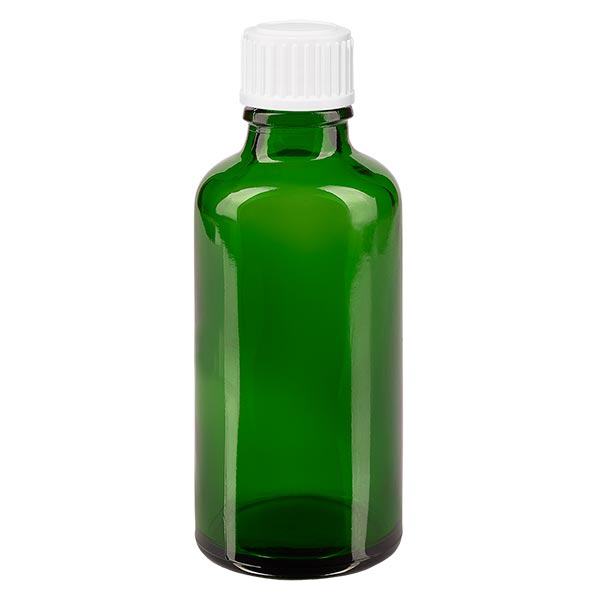 Butelka apteczna zielona 50ml zakrętka biała szt. Butelka apteczna zielona 50ml zakrętka biała szt.