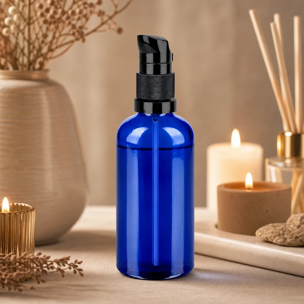 100 ml butelka z pompką czarna STD BlueLine UT18/100 100 ml butelka z pompką czarna STD BlueLine UT18/100
