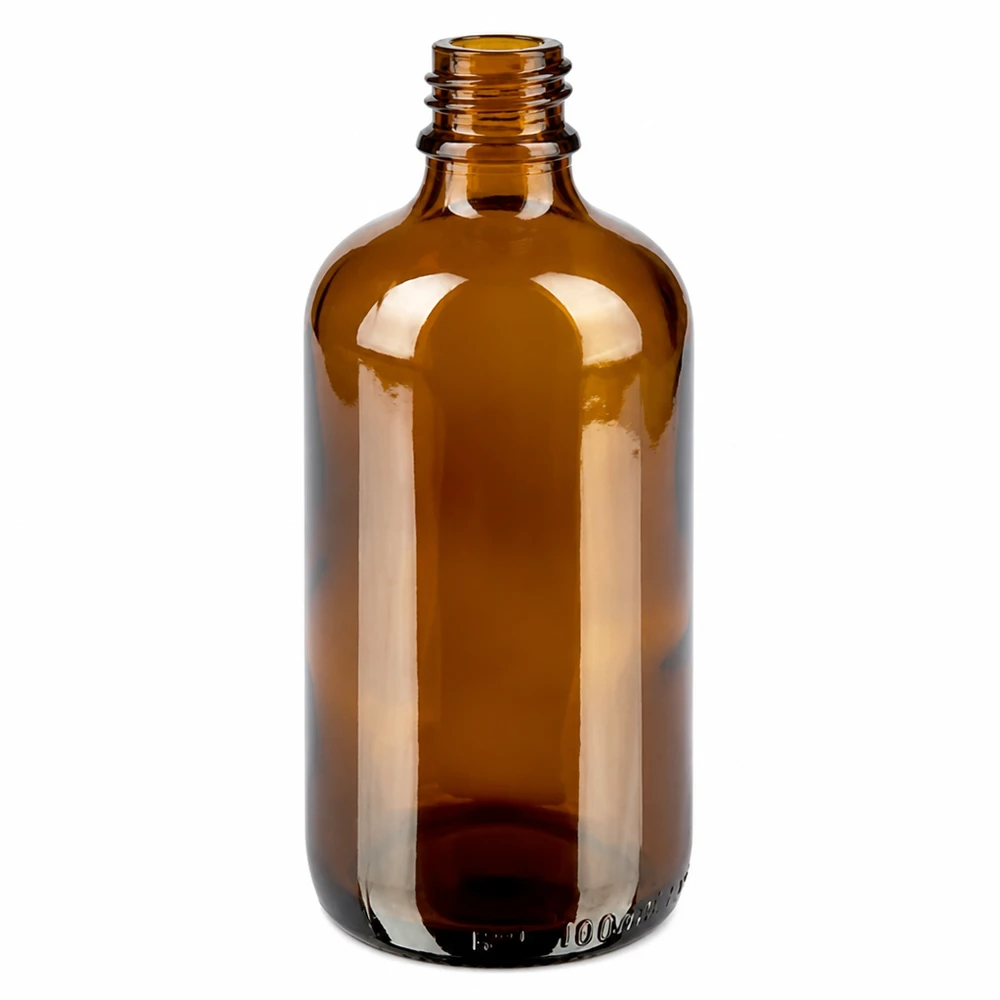 Butelka z brązowego szkła 100 ml na aerozol do nosa z gwintem UT18 z serii BrownLine