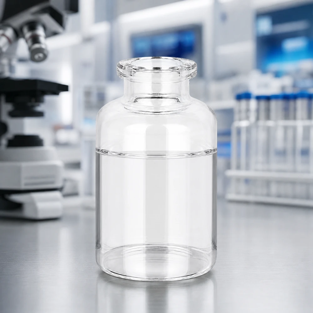 Butelka iniekcyjna z przezroczystego szkła 20 ml Zylindrische Klarglasflasche 20ml mit konischem Halsübergang für Injektionspräparate steril