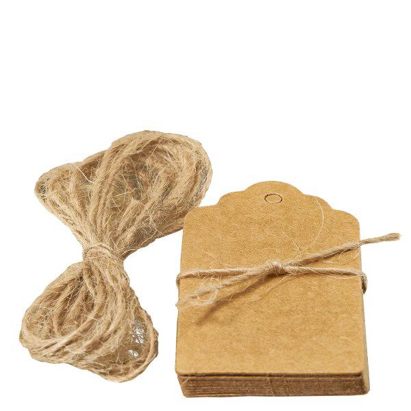 Zawieszka 30x50mm ze sznurkiem (opakowanie 10 sztuk)