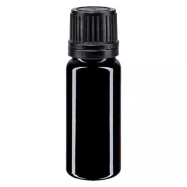Butelka apteczna viol. 10ml zakrętka v. czarny nalewak r. OV Butelka apteczna viol. 10ml zakrętka v. czarny nalewak r. OV