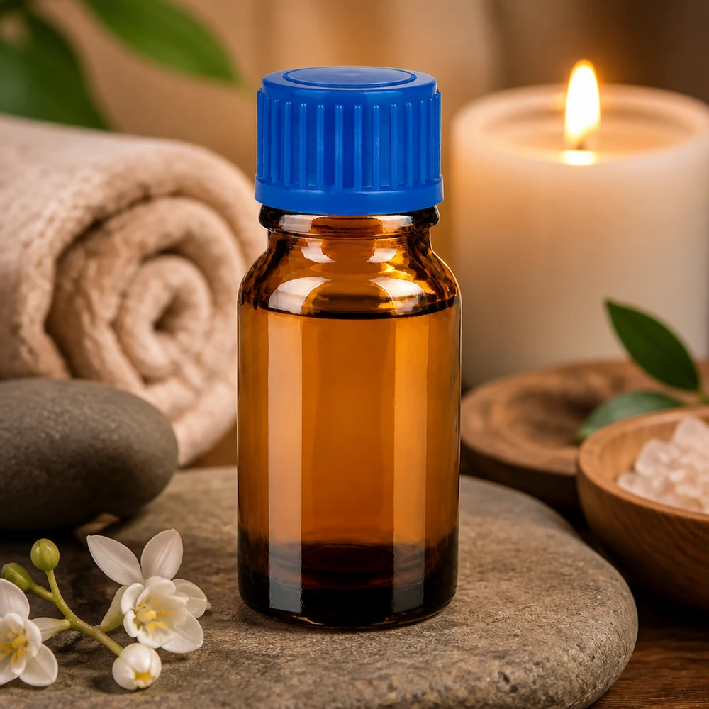 Butelka 10 ml 11 mm SV niebieska STD BrownLine UT18/10 Wysokiej jakości szklana butelka 10 ml z ochroną UV i praktyczną niebieską zakrętką dla farmacji