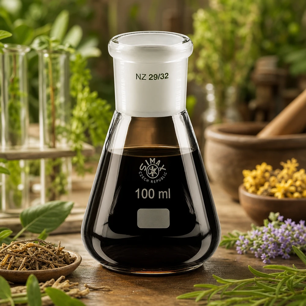 Kolba Erlenmeyera 100 ml ze standardowym szlifowanym złączem (29/32) Kolba Erlenmeyera 100 ml ze standardowym szlifowanym złączem (29/32)