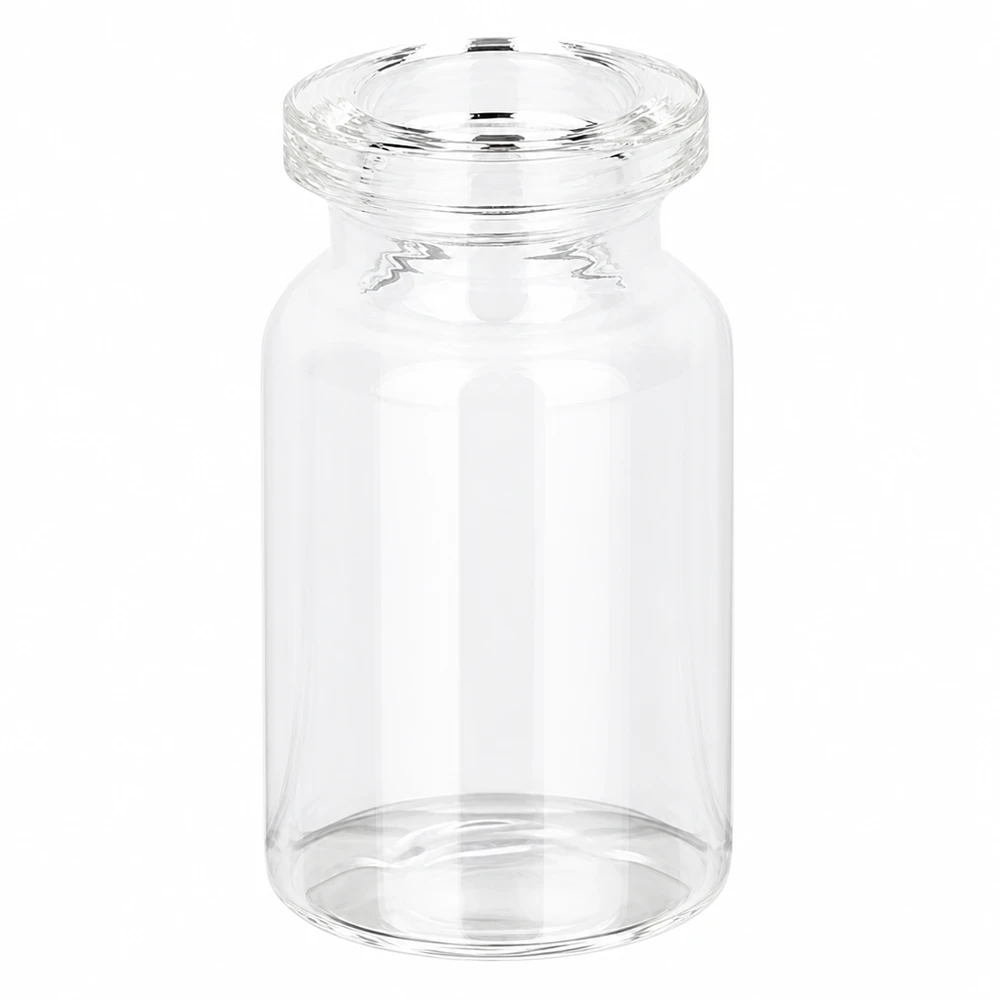 Butelka iniekcyjna z przezroczystego szkła 5 ml 5ml Klarglas Fläschchen für Injektionslösungen transparent mit glattem Boden