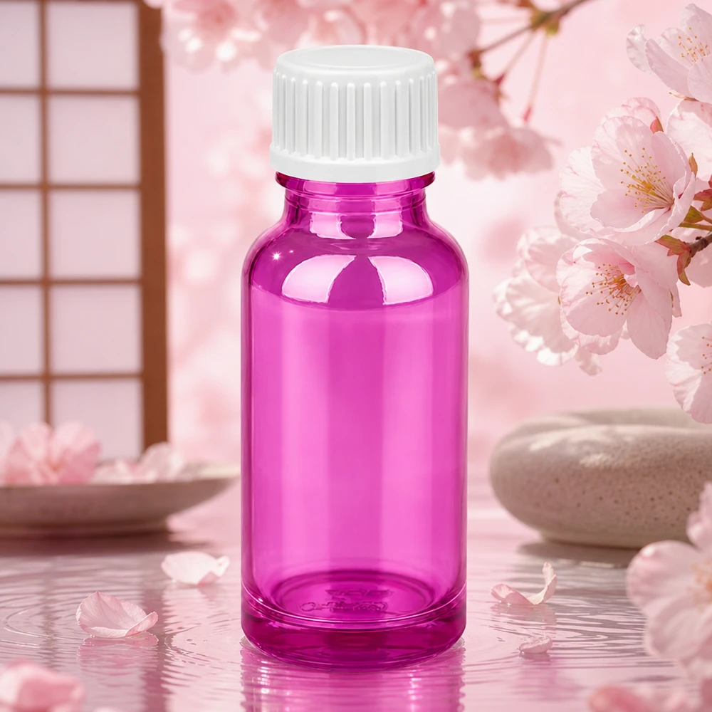 Butelka z zakraplaczem 20ml 0,9mm biała standard PurpleLine. UT18/20 Mała butelka z zakraplaczem o pojemności 20 ml w jasnofioletowym kolorze z białą standardową zakrętką
