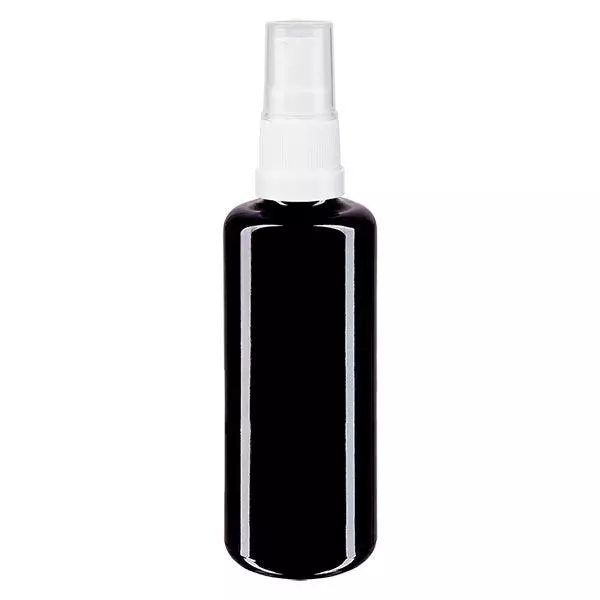 Butelka apteczna viol. 50ml nasadka rozpylająca biała Butelka apteczna viol. 50ml nasadka rozpylająca biała
