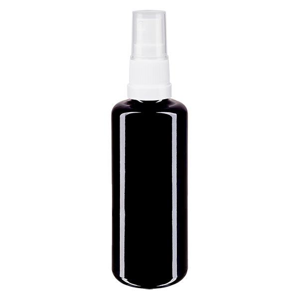 Butelka apteczna viol. 50ml nasadka rozpylająca biała Butelka apteczna viol. 50ml nasadka rozpylająca biała