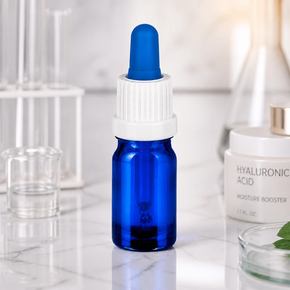 Profesjonalna pipeta BlueLine 5 ml z białą nasadką UT18 do kosmetyków i farmacji