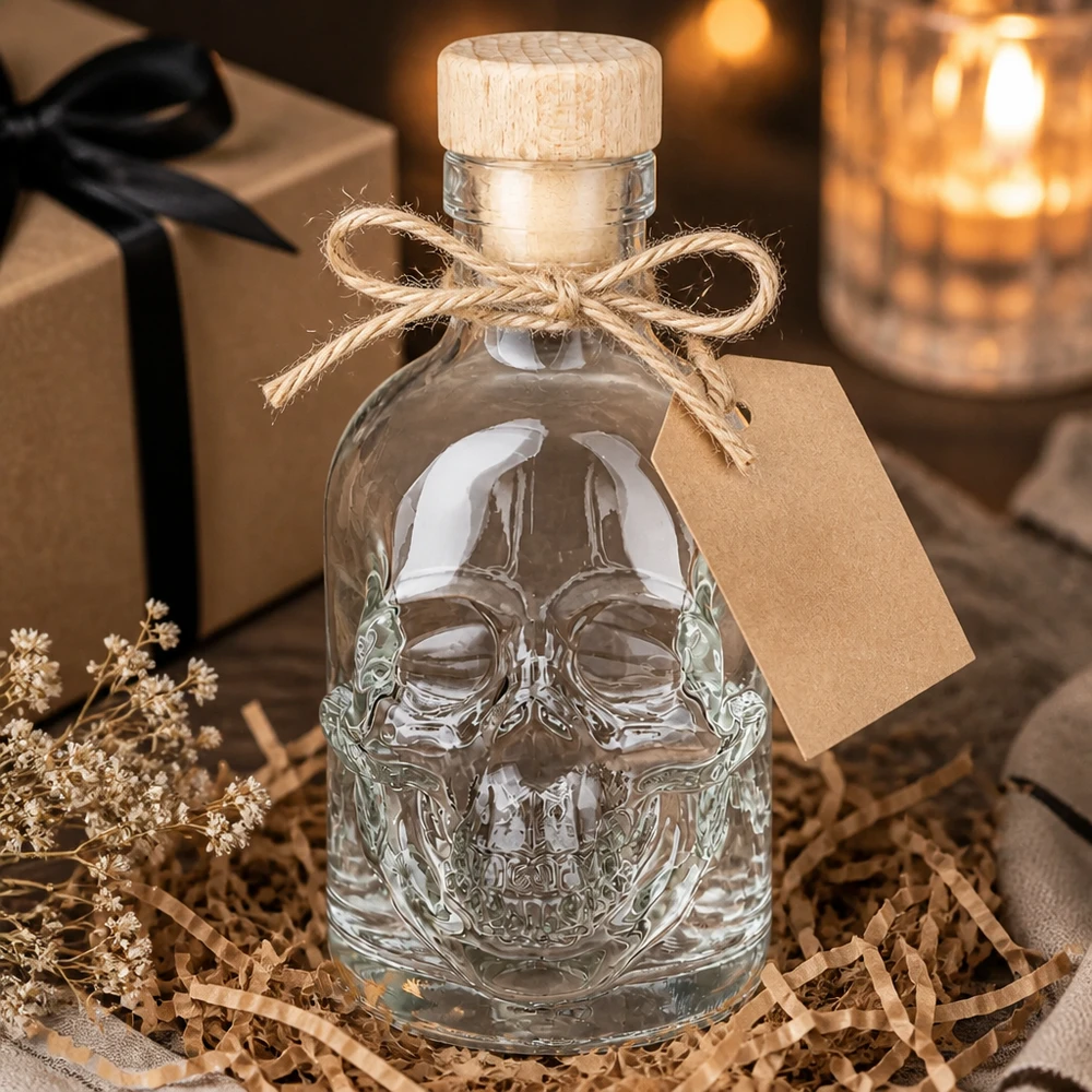 Szklana butelka 200 ml Jack z drewnianym korkiem UNiTWIST® Szklana butelka 200 ml Jack z drewnianym korkiem UNiTWIST®