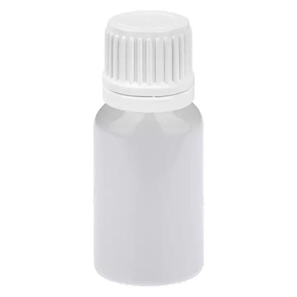 Butelka 10 ml z zakrętką 11 mm, biała, zamknięcie zabezpieczające WhiteLine UT18/10