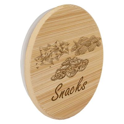 Drewniana pokrywka „Snacks” do WECK RR100 Drewniana pokrywka „Snacks” do WECK RR100