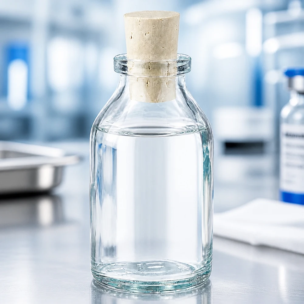 Przezroczysta szklana butelka 20 ml z korkiem 11/14 mm Kompakte Glasflasche 20ml mit Korken für Öle Tinkturen und Laborflüssigkeiten