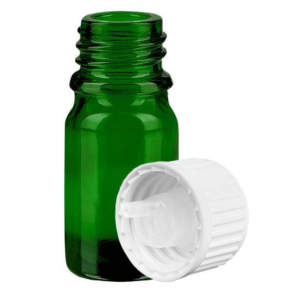 Butelka z zakraplaczem 5 ml 0,9 mm biała STD GreenLine UT18/5