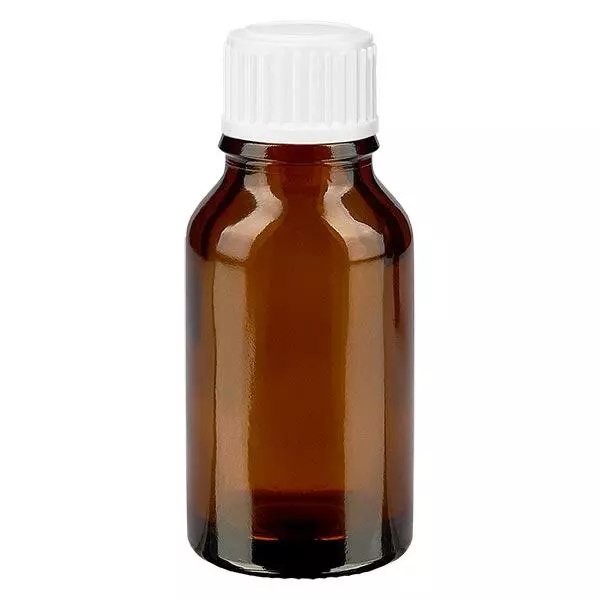 Butelka apteczna brązowa 30ml zakraplacz biały 0,8mm szt.