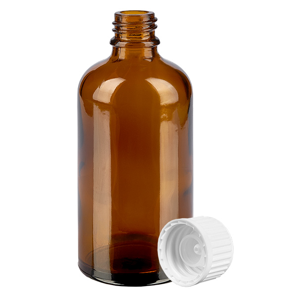 100 ml (globul) butelka 3 mm GR w. STD BrownL. UT18/100