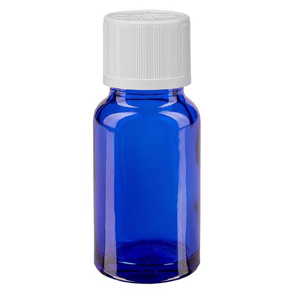 Butelka apteczna niebieska 10ml z kroplomierzem biała KiSi St Butelka apteczna niebieska 10ml z kroplomierzem biała KiSi St