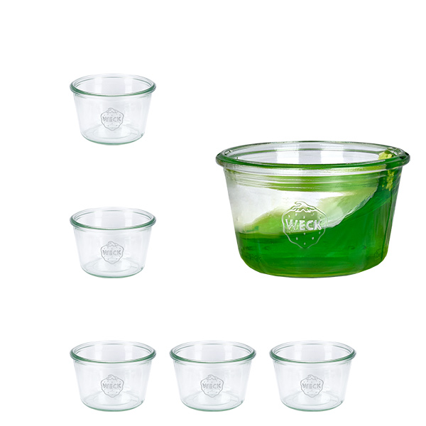 Zestaw 6 słoików Weck 370 ml słoiki z pokrywką Zestaw 6 słoików Weck 370 ml słoiki z pokrywką
