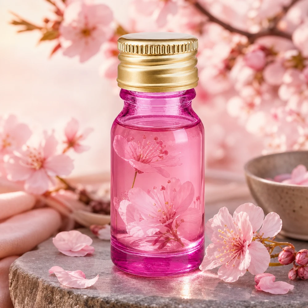 Butelka 10ml 11mm zakrętka aluminiowa standard złota PurpleLine. UT18/10 Przezroczysta, fioletowa szklana butelka o pojemności 10 ml z elegancką aluminiową zakrętką w kolorze złotym do wysokiej jakości esencji.
