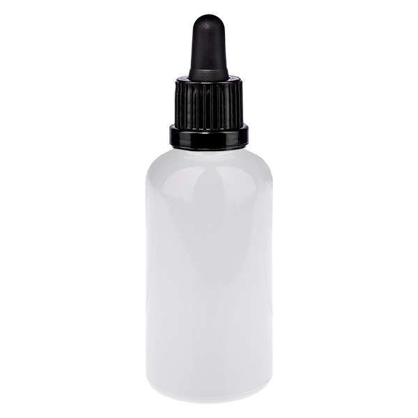 Butelka z pipetą 50 ml, czarna, zamknięcie zabezpieczające WhiteLine UT18/50 Butelka z pipetą 50 ml, czarna, zamknięcie zabezpieczające WhiteLine UT18/50