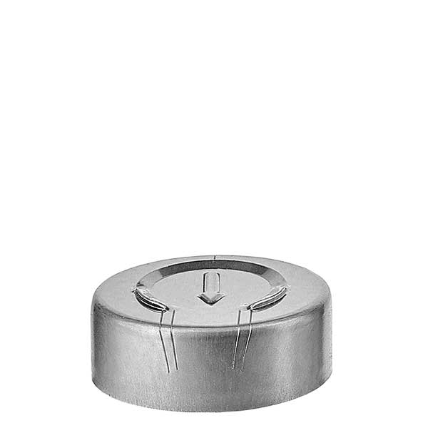 Nasadka 20,25 x 7,4 mm z pe&#322;nym oderwaniem, srebrna