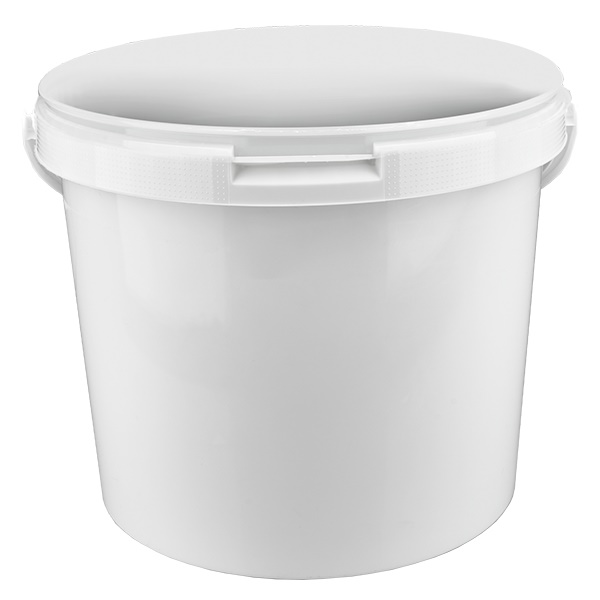 5,6-litrowe bia&#322;e wiadro bez pokrywy