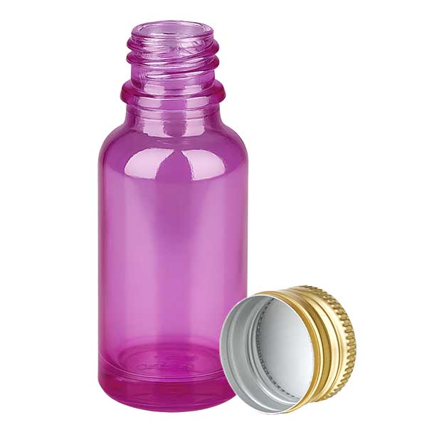 Butelka 20ml 11mm zakr&#281;cana aluminiowa z&#322;ota standardowa PurpleLine. UT18/20