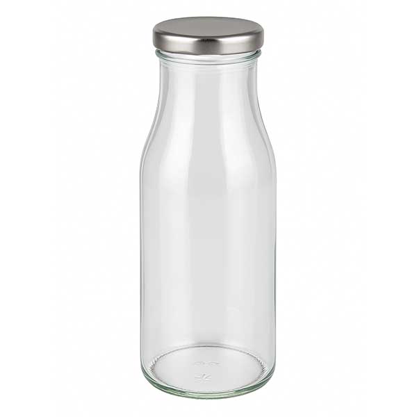 150 ml butelka z pokrywką BasicSeal, srebrna UNiTWIST