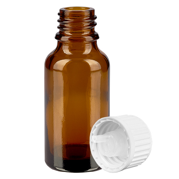 Butelka z kroplomierzem 20 ml 0,9 mm biała STD BrownLine UT18/20 Butelka z kroplomierzem 20 ml 0,9 mm biała STD BrownLine UT18/20