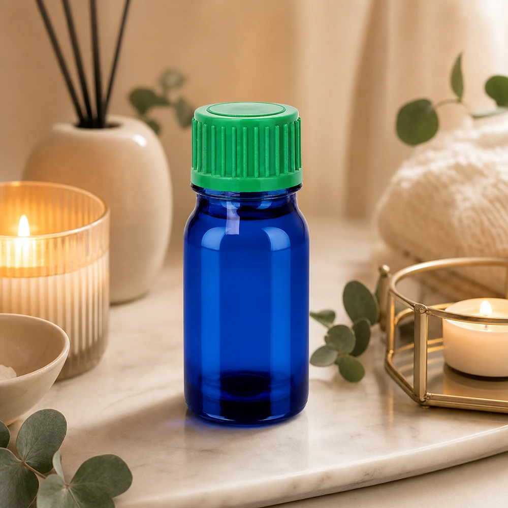 Precyzyjna butelka z zakraplaczem o pojemności 5 ml i otworem dozującym 0,8 mm do zastosowań terapeutycznych i kosmetycznych