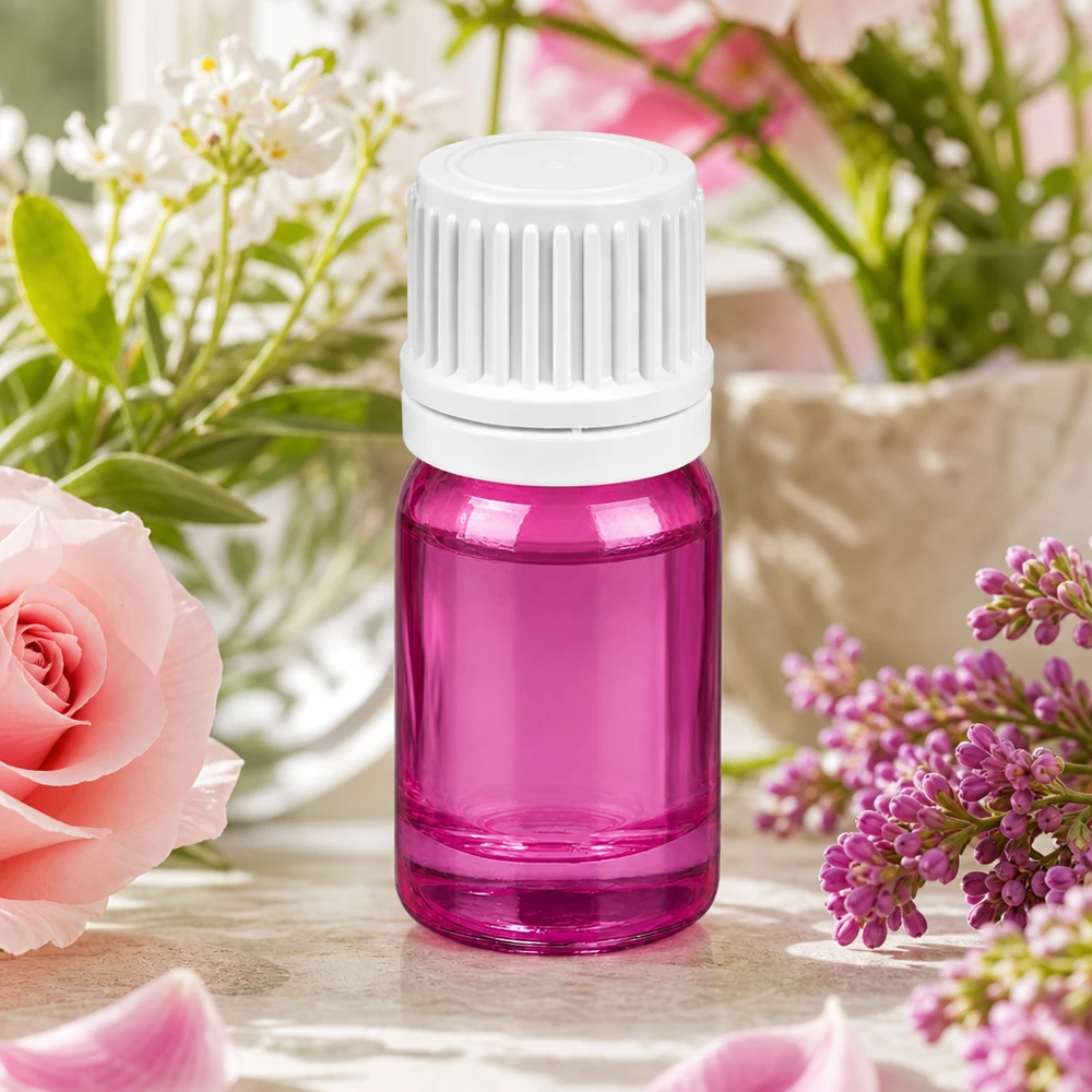 Butelka z zakraplaczem 5 ml z otworem dozującym 0,7 mm do precyzyjnego dozowania kropli w kolorze fioletowym