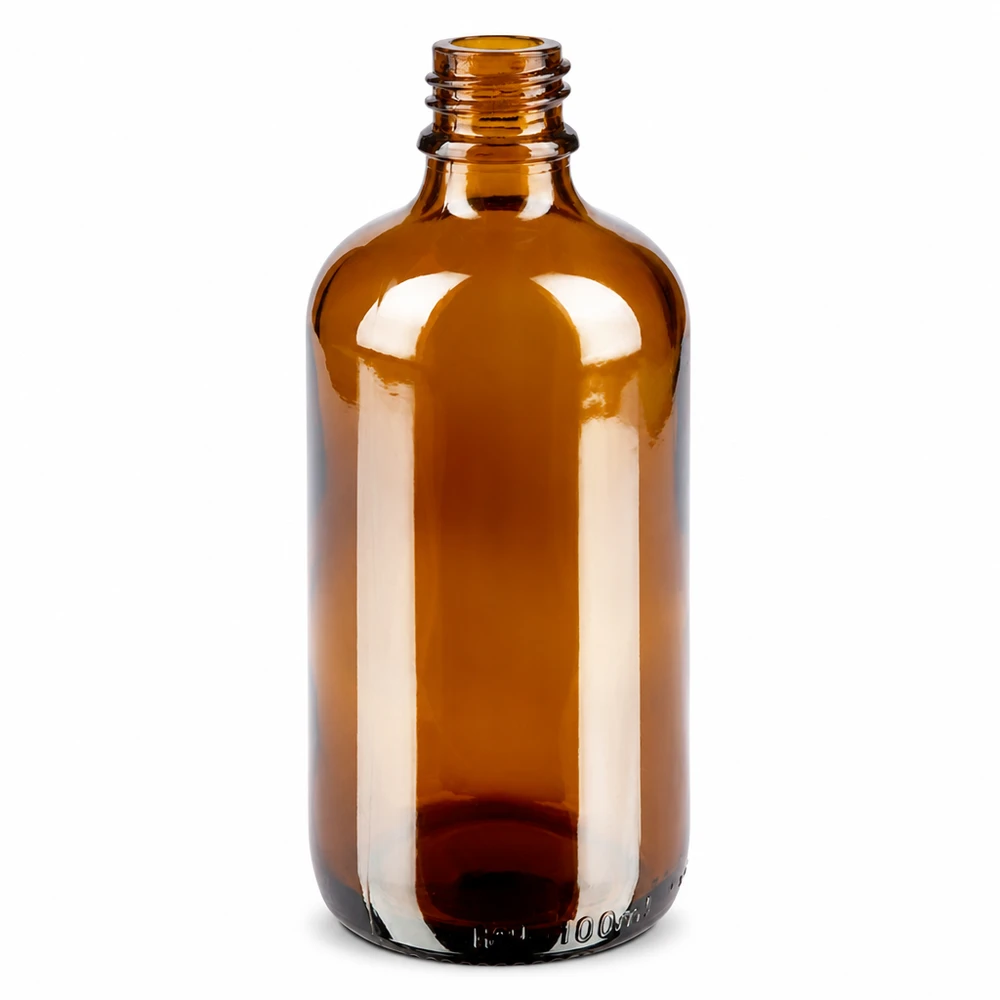 100ml brązowa butelka apteczna ApoGlas Brązowa szklana butelka apteczna 100 ml z gwintem, pusta butelka na krople i nalewki
