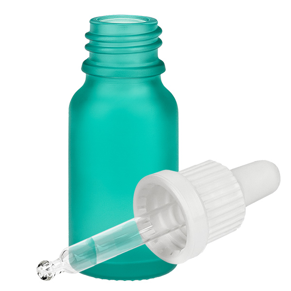 Butelka do leków płynnych 10 ml, biała OV GreenLine UT18/10