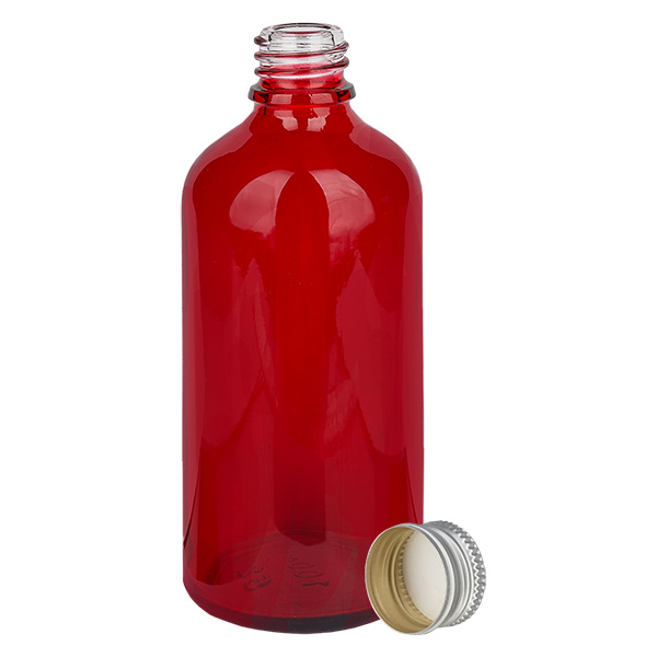 Butelka 100ml 11mm SV Alu-Silb. STD RedL. UT18/100