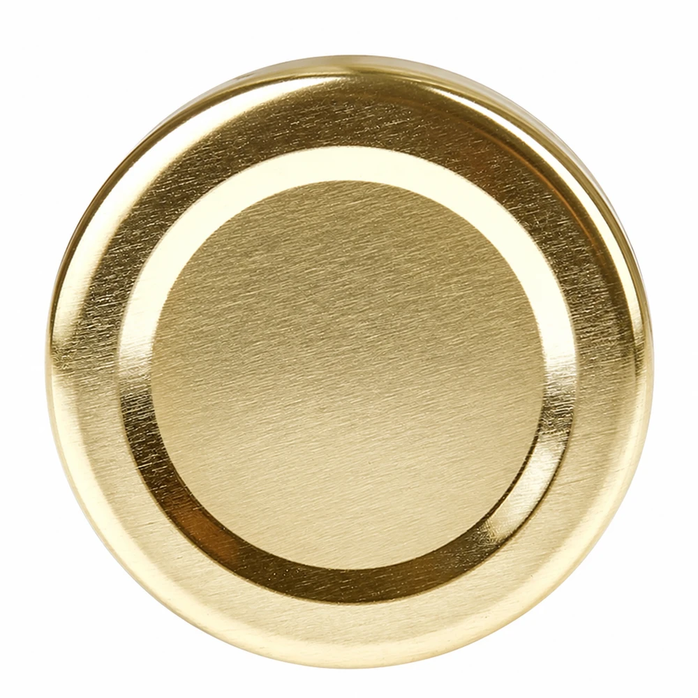 Pokrywka BasicSeal 48 mm, złota (TO48) UNiTWIST Pokrywka BasicSeal 48 mm w kolorze złotym, zamknięcie typu Twist-Off TO48 UniTwist do słoików do wekowania