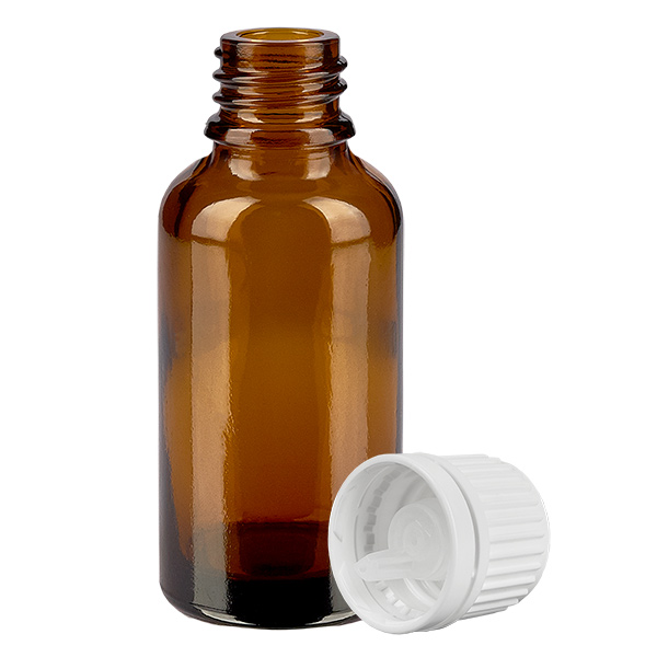 30 ml butelka z kroplomierzem 0,7 mm bia&#322;a OV BrownLine UT18/30