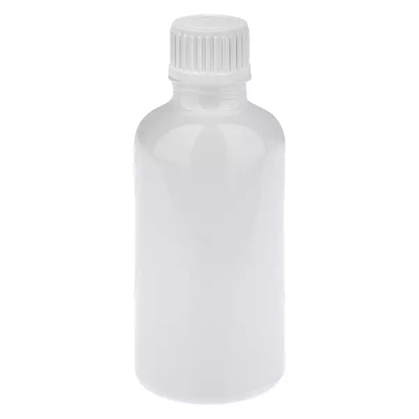 Butelka z zakraplaczem 50 ml, 0,9 mm, biała, zamknięcie standardowe WhiteLine UT18/50 Butelka z zakraplaczem 50 ml, 0,9 mm, biała, zamknięcie standardowe WhiteLine UT18/50
