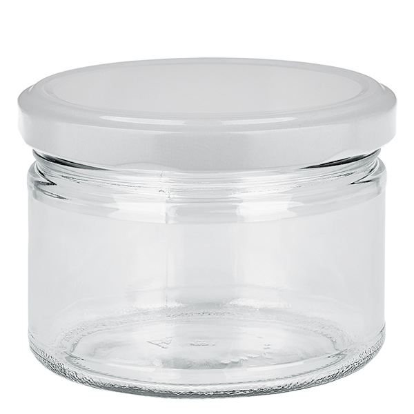 S&#322;oik okr&#261;g&#322;y 540 ml z pokrywk&#261; BasicSeal bia&#322;a UNiTWIST