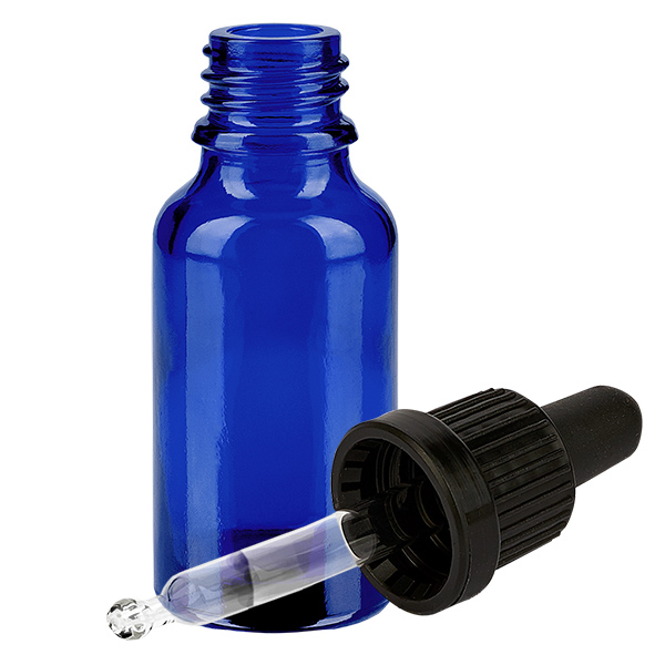 Butelka do leków płynnych 20 ml, czarna OV BlueLine UT18/20