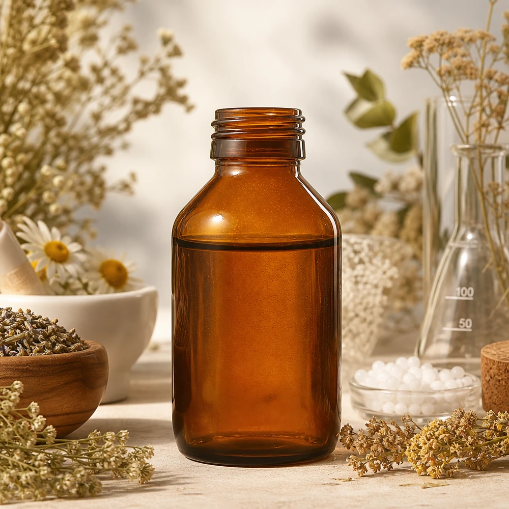 Butelka na leki 100ml brązowa, bez zakrętki PP28 ApoGlas. Farmaceutyczna jakość produkcji UE. Gwint 28 mm. (syrop, butelka z lekkiego szkła) Butelka apteczna 100 ml wykonana z bursztynowego szkła z gwintem PP28 do substancji wrażliwych na światło