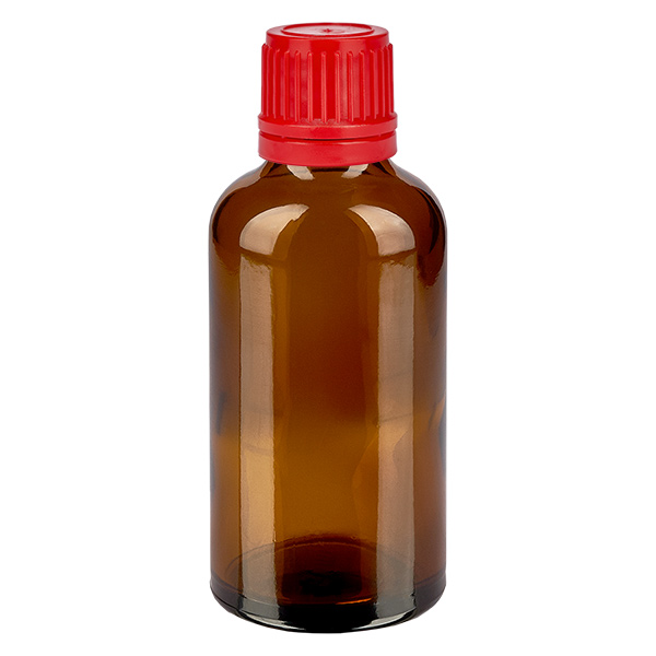 Butelka 50 ml 11 mm SV czerwony OV BrownLine UT18/50