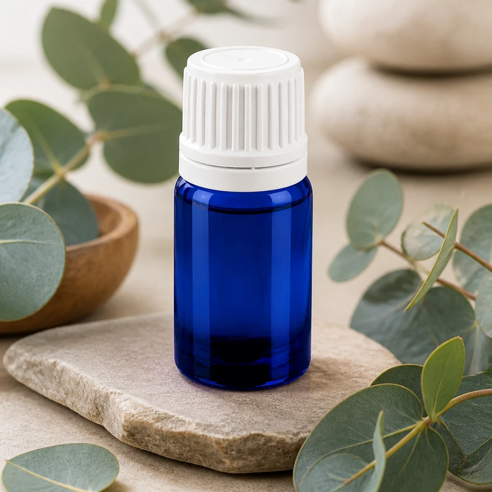 Butelka z zakraplaczem 5 ml 0,7 mm biała OV BlueLine UT18/5 Wysokiej jakości butelka z zakraplaczem o pojemności 5 ml w eleganckim niebieskim kolorze z praktyczną białą zakrętką