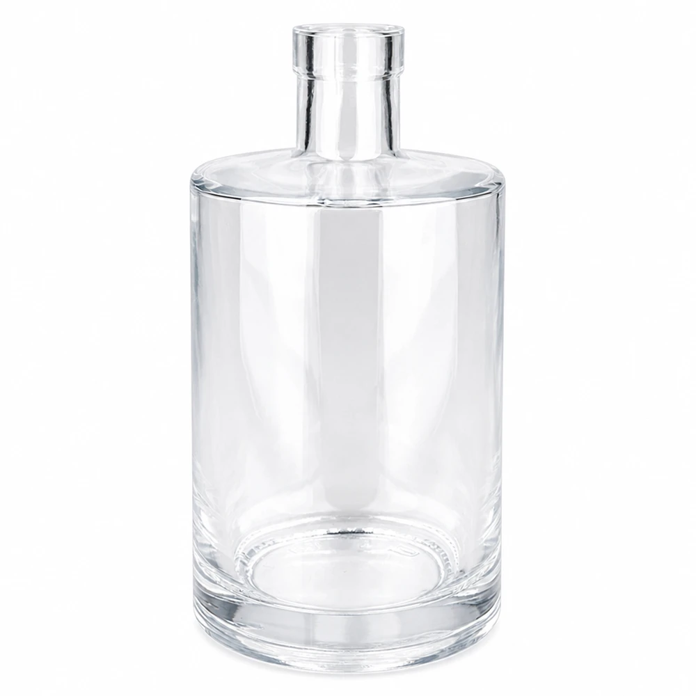 Szklana butelka Marie 700 ml bez zamknięcia UNiTWIST® Pusta szklana butelka Marie 700 ml bez zakrętki UNiTWIST przezroczysta z cylindrycznym korpusem i krótką szyjką