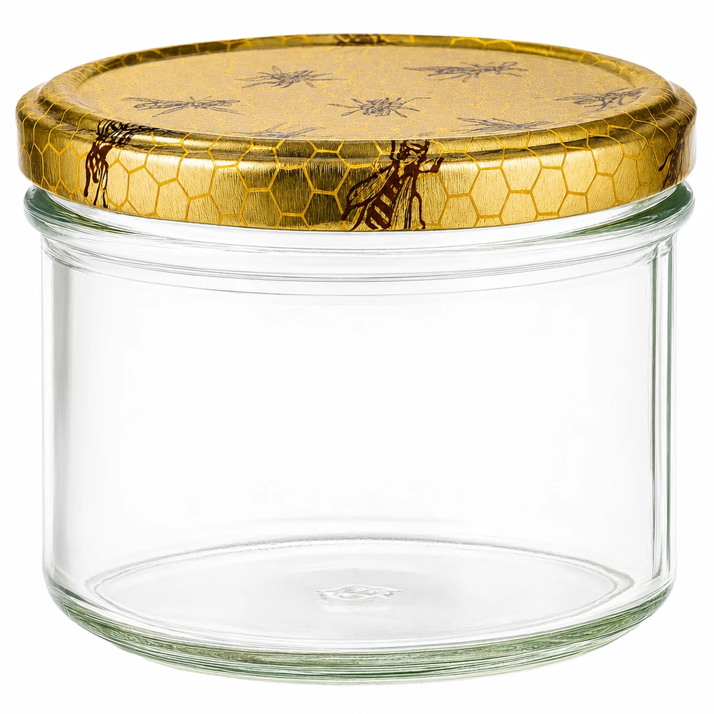 250g Honigglas mit Bienenwabe Deckel BasicSeal UNiTWIST